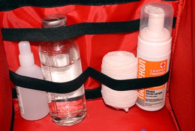 Крепление флаконов